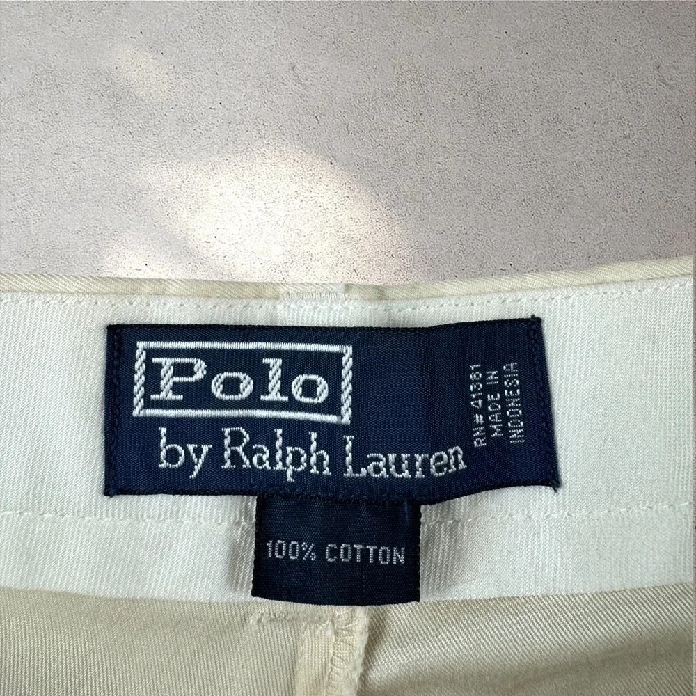 NWT‎ Polo Ralph Lauren Pants Mens 38x30 Tiss Chino Vintage 90s Khaki